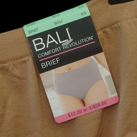Bali Comfort Revolution Brief Size 8/9 Brown Style 803J - Picture 2 of 5